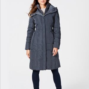 Cole Haan Box Quilt Down Puffer Coat​​